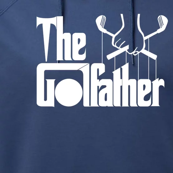 The Golf Father Funny Golfing Performance Fleece Hoodie