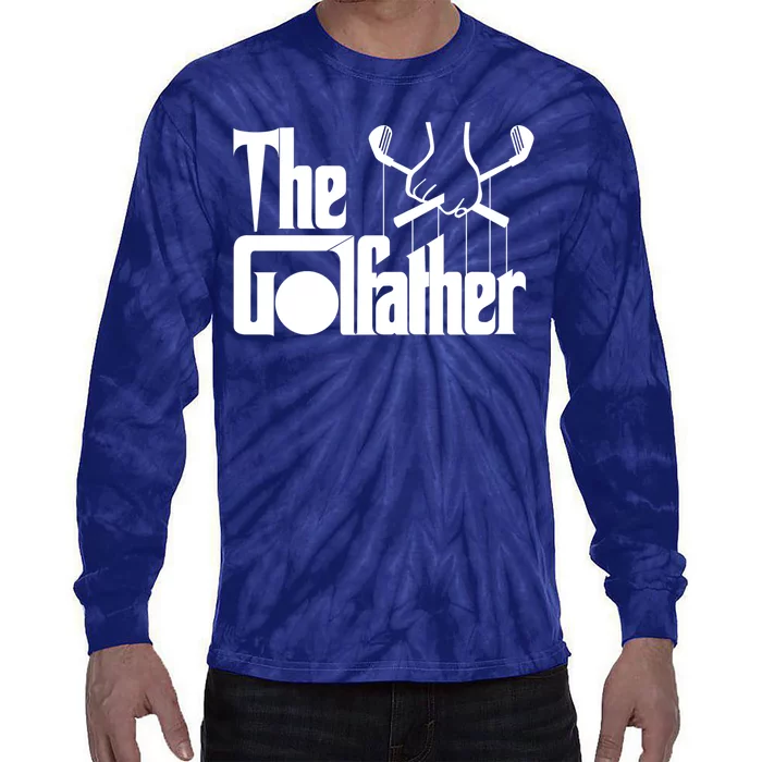 The Golf Father Funny Golfing Tie-Dye Long Sleeve Shirt