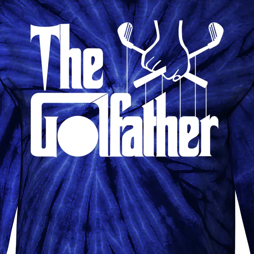 The Golf Father Funny Golfing Tie-Dye Long Sleeve Shirt