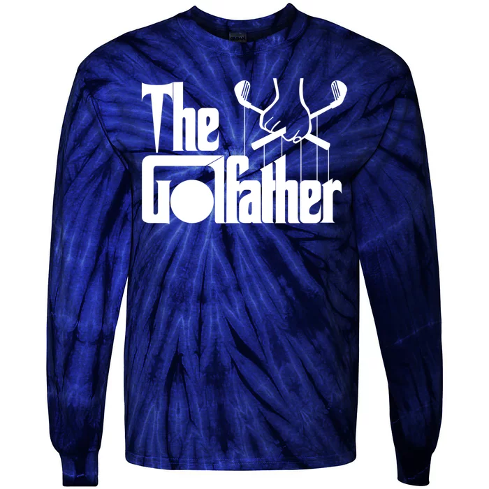 The Golf Father Funny Golfing Tie-Dye Long Sleeve Shirt