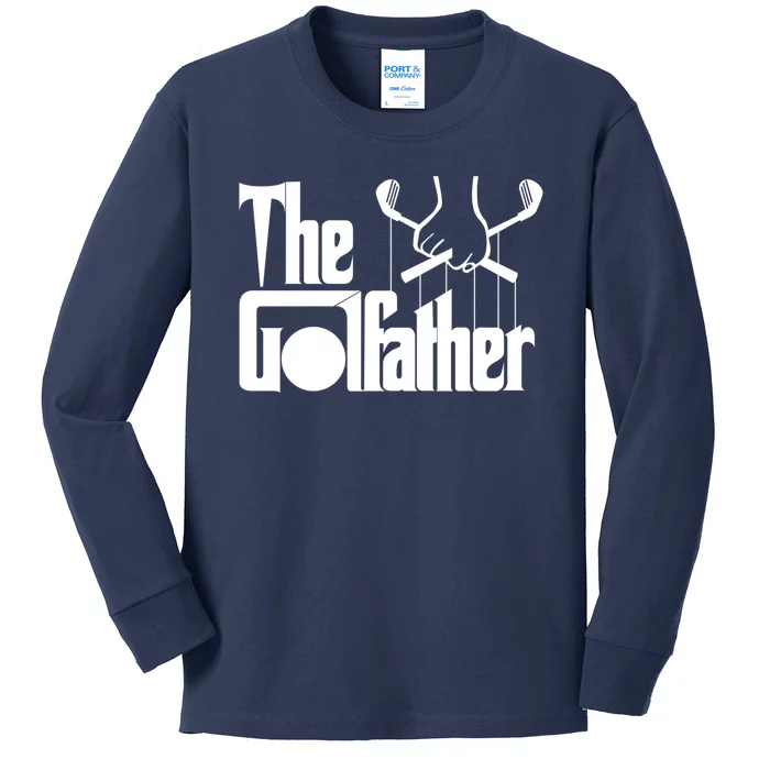 The Golf Father Funny Golfing Kids Long Sleeve Shirt