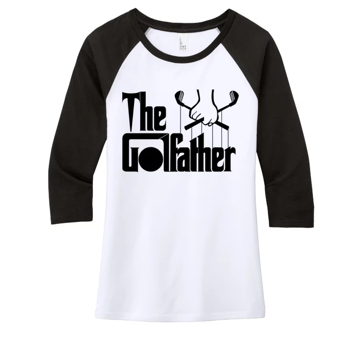 The Golf Father Funny Golfing Women's Tri-Blend 3/4-Sleeve Raglan Shirt