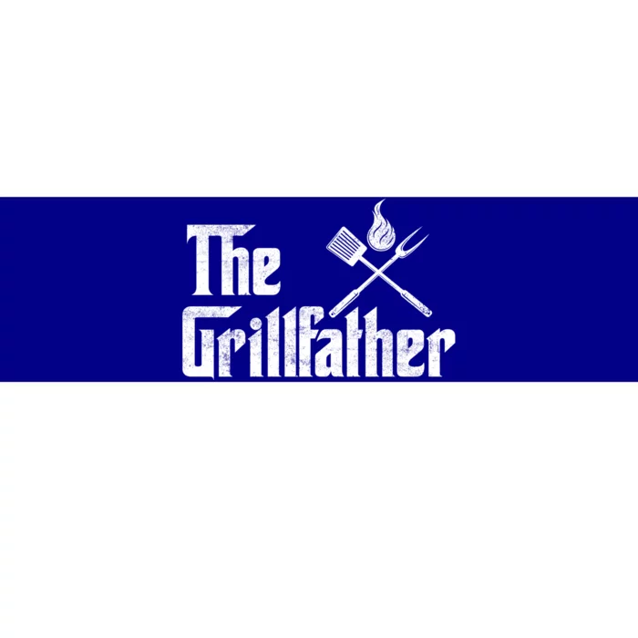 The Grillfather Funny Dad Bbq Gift Bumper Sticker