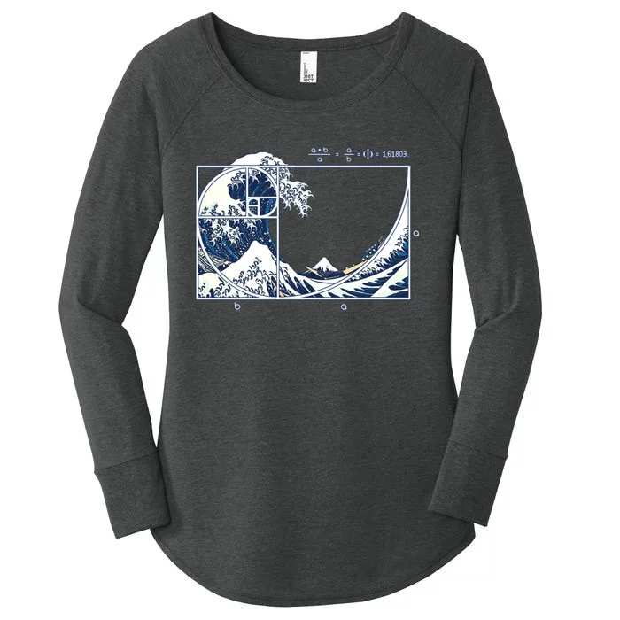 The Great Fibonacci Wave Women's Perfect Tri Tunic Long Sleeve Shirt