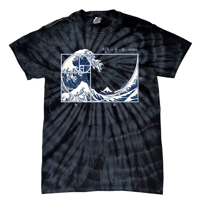 The Great Fibonacci Wave Tie-Dye T-Shirt