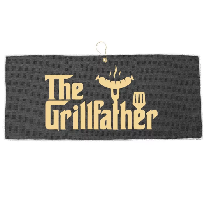 The Grill Father Funny Gift For Dad Fathers Day Large Microfiber Waffle Golf Towel