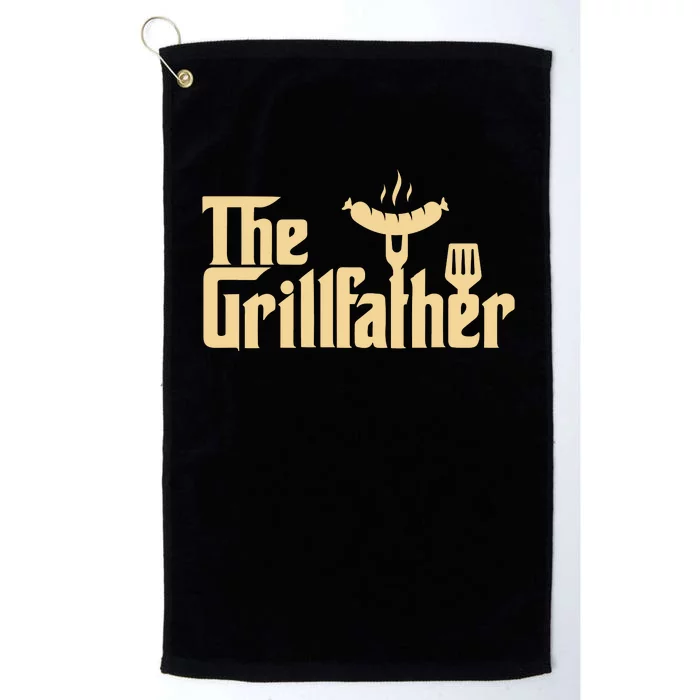 The Grill Father Funny Gift For Dad Fathers Day Platinum Collection Golf Towel