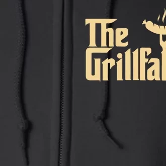 The Grill Father Funny Gift For Dad Fathers Day Full Zip Hoodie