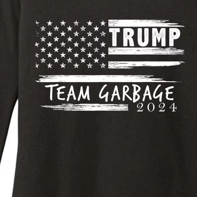 Team Garbage For Trump 2024 Garbage For Trump Votetrump 2024 Womens CVC Long Sleeve Shirt