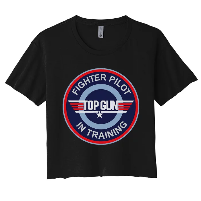 Top Gun Fighter Pilot In Training Women's Crop Top Tee