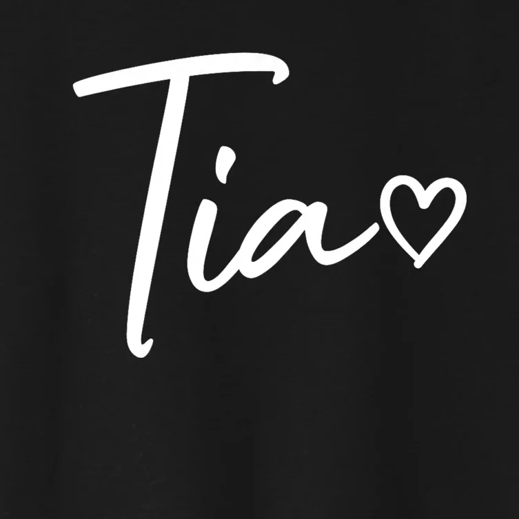 Tia Gifts For Women Heart MotherS Day Tia Women's Crop Top Tee