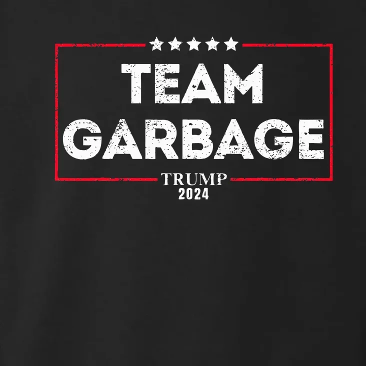 Team Garbage For Trump 2024 Toddler Hoodie