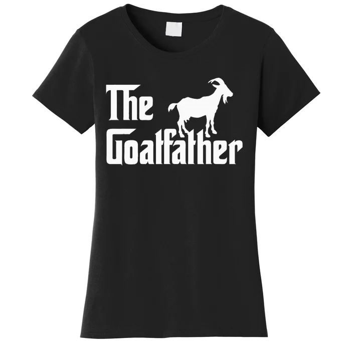 The Goatfather Funny Goat Father Lover Gift Women's T-Shirt