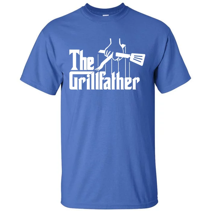 The Grillfather Funny Fathers Day Gift Grandfather Gift Tall T-Shirt