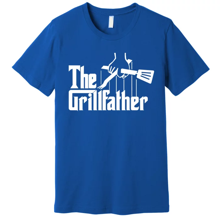 The Grillfather Funny Fathers Day Gift Grandfather Gift Premium T-Shirt