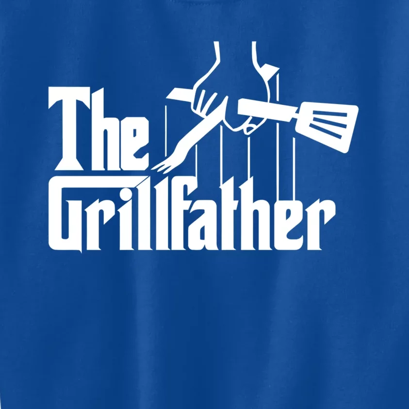 The Grillfather Funny Fathers Day Gift Grandfather Gift Kids Sweatshirt