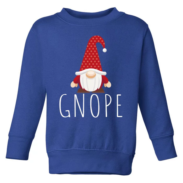 Tomte Gnome For Christmas Gnomies As Gnope Great Gift Toddler Sweatshirt