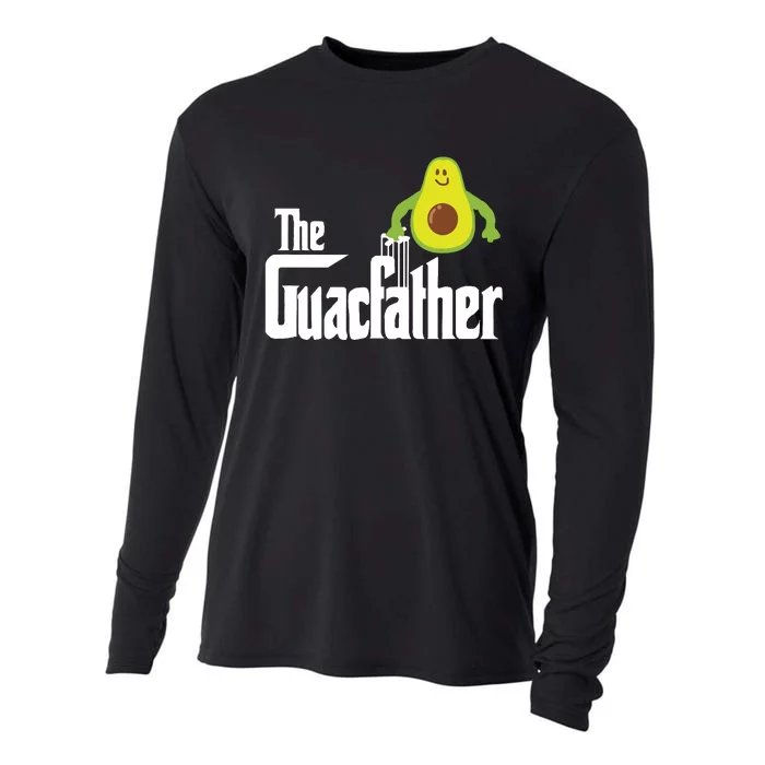 The Guac Father Funny Guacamole Avocado Lover Gift Cooling Performance Long Sleeve Crew