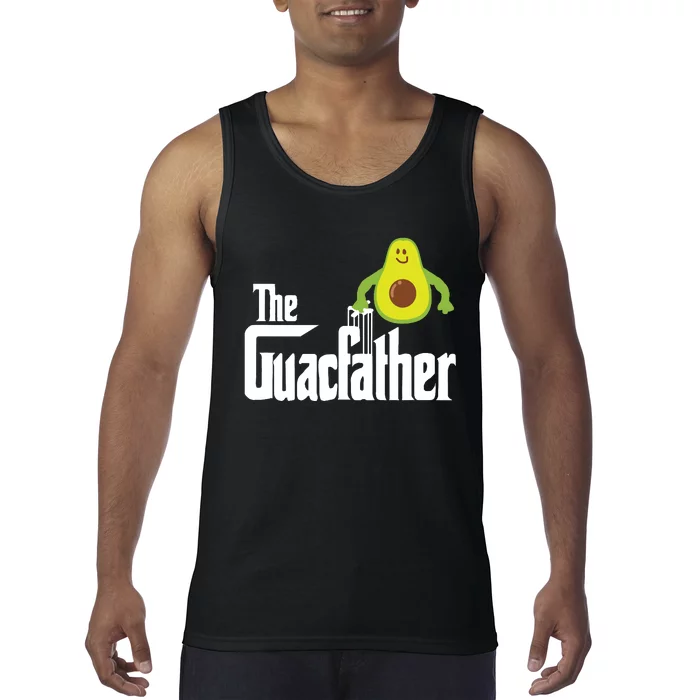 The Guac Father Funny Guacamole Avocado Lover Gift Tank Top