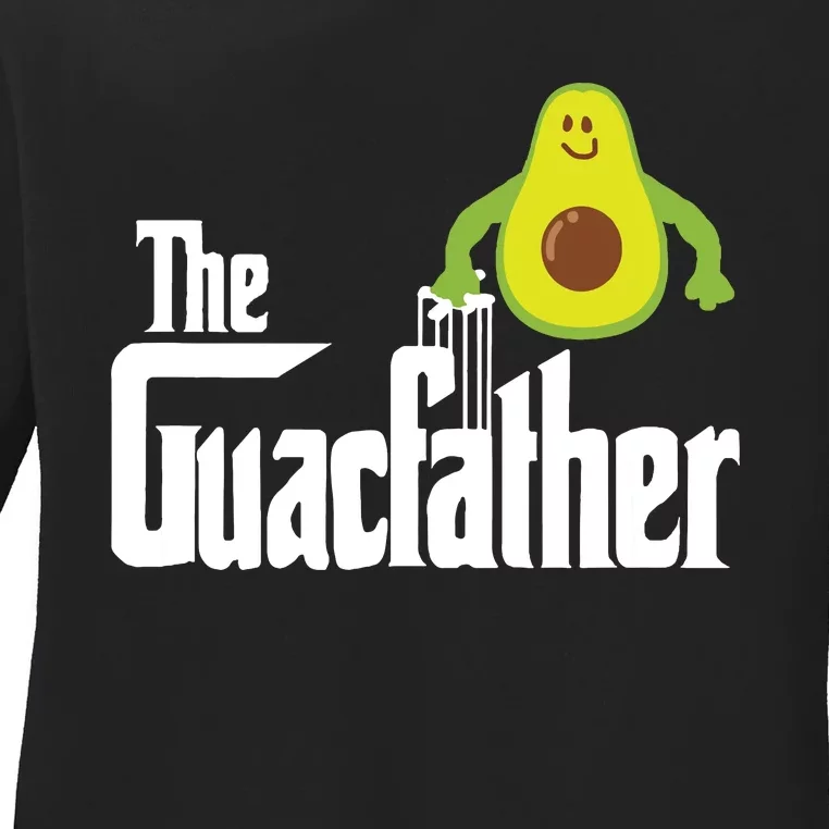 The Guac Father Funny Guacamole Avocado Lover Gift Ladies Long Sleeve Shirt