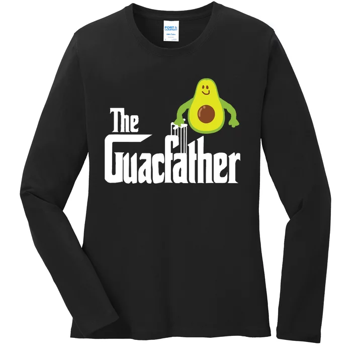 The Guac Father Funny Guacamole Avocado Lover Gift Ladies Long Sleeve Shirt