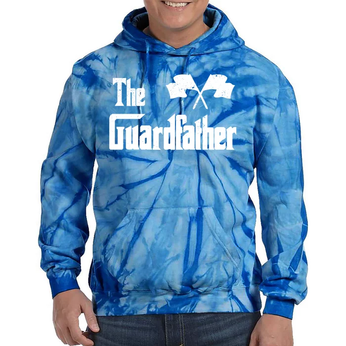 The Guardfather Funny Meme Color Guard Proud Dad Colorguard Gift Tie Dye Hoodie