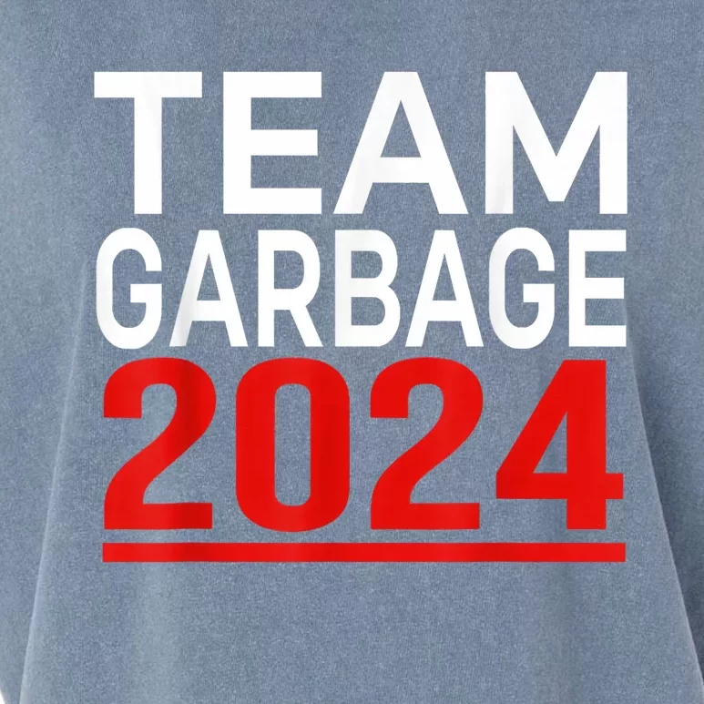 Team Garbage For Trump 2024 Garment-Dyed Women's Muscle Tee