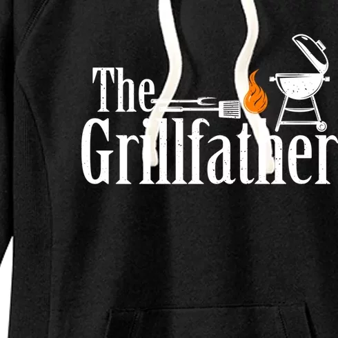 The Grillfather Funny Smoker Grilling Dad Gift Women's Fleece Hoodie