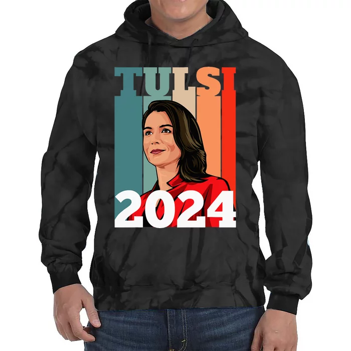 Tulsi Gabbard for President 2024 Patriot Democrat Liberal Tie Dye Hoodie