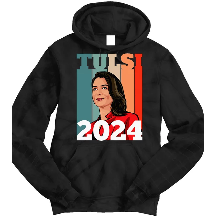 Tulsi Gabbard for President 2024 Patriot Democrat Liberal Tie Dye Hoodie