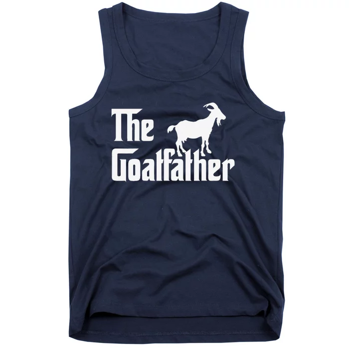 The Goatfather Funny Whisperer Farmer Dad Father’s Day Tank Top