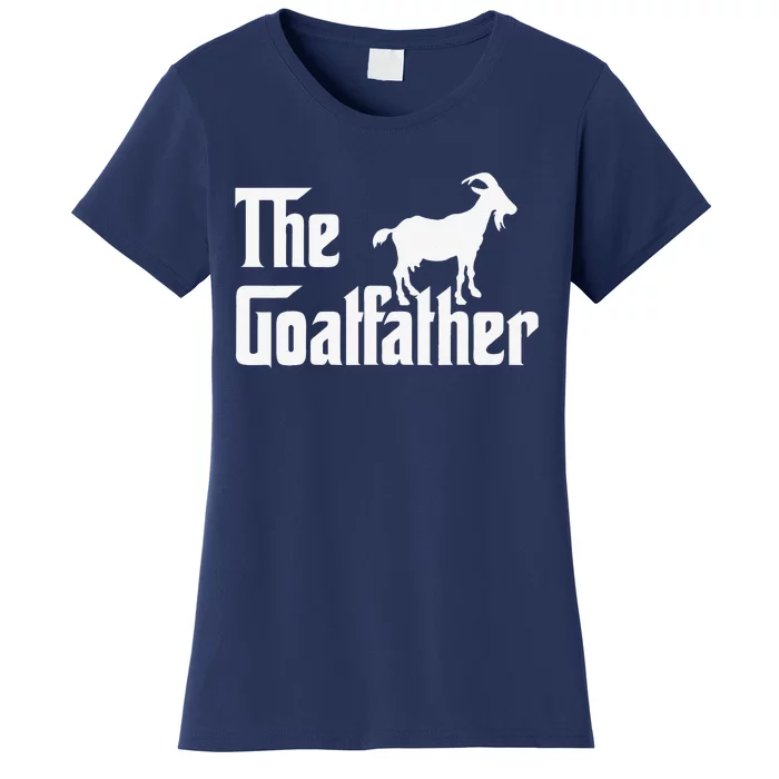 The Goatfather Funny Whisperer Farmer Dad Father’s Day Women's T-Shirt