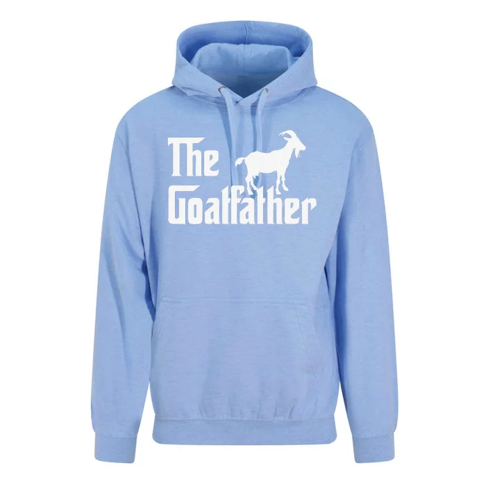 The Goatfather Funny Whisperer Farmer Dad Father’s Day Unisex Surf Hoodie