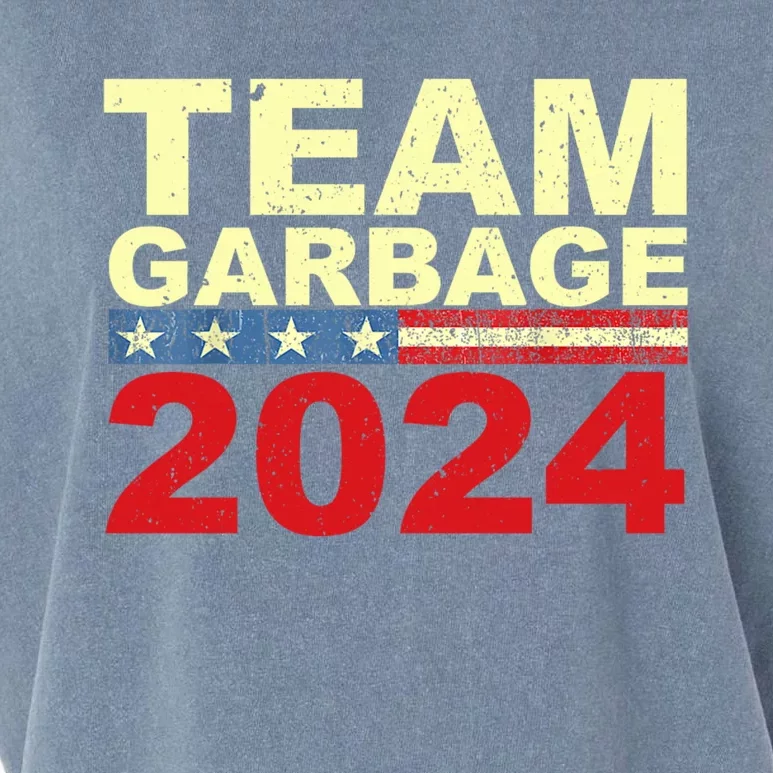 Team Garbage For Trump 2024 Elections 2024 Vote For Trump Garment-Dyed Women's Muscle Tee