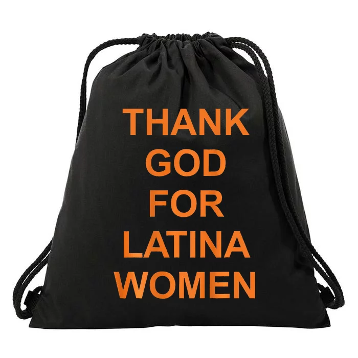 Thank God For Latina Drawstring Bag