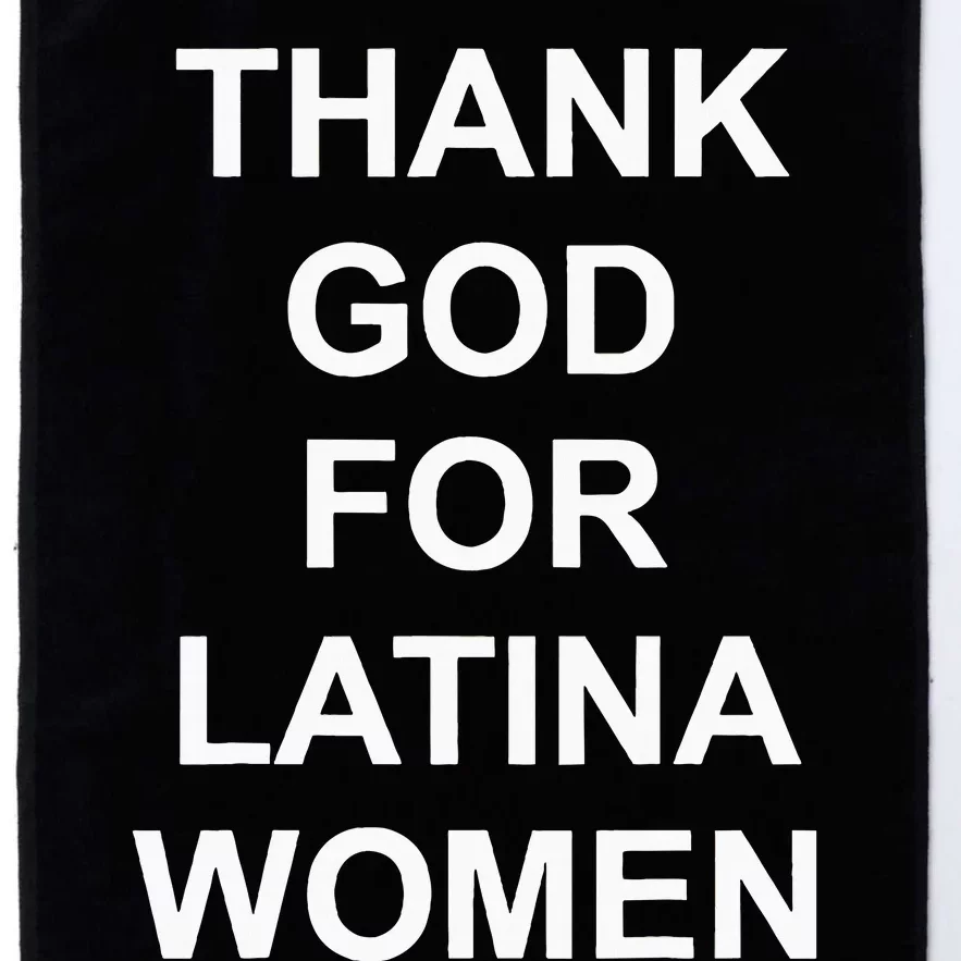 Thank God For Latina Power Hispanic Flowers Platinum Collection Golf Towel