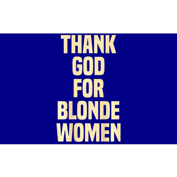 Thank God For Blonde Bumper Sticker