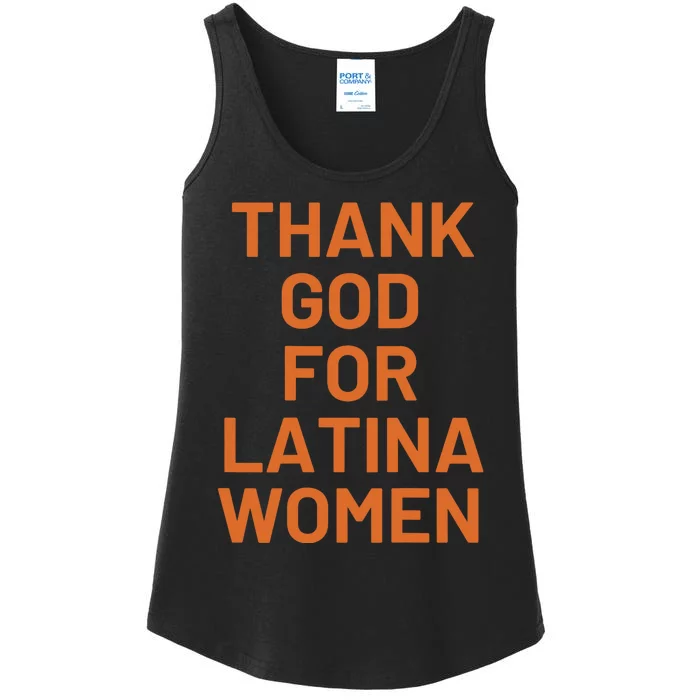 Thank God For Latina Ladies Essential Tank