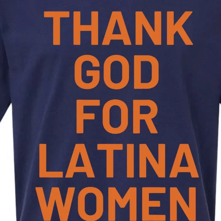 Thank God For Latina Sueded Cloud Jersey T-Shirt