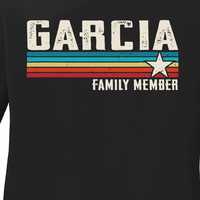 Team Garcia Family Member Ladies Long Sleeve Shirt