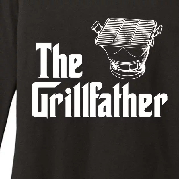 The Grillfather Funny Barbecue Grilling Bbq Grill Dad Gift Womens CVC Long Sleeve Shirt