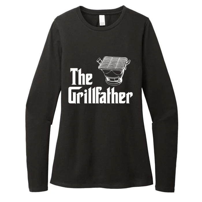 The Grillfather Funny Barbecue Grilling Bbq Grill Dad Gift Womens CVC Long Sleeve Shirt