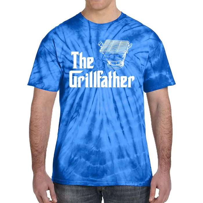 The Grillfather Funny Barbecue Grilling Bbq Grill Dad Gift Tie-Dye T-Shirt