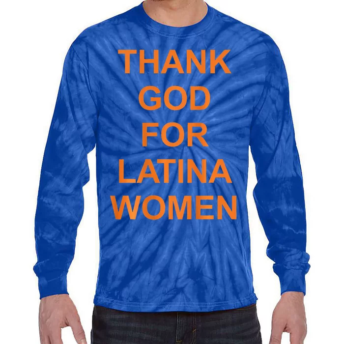 Thank God For Latina Tie-Dye Long Sleeve Shirt