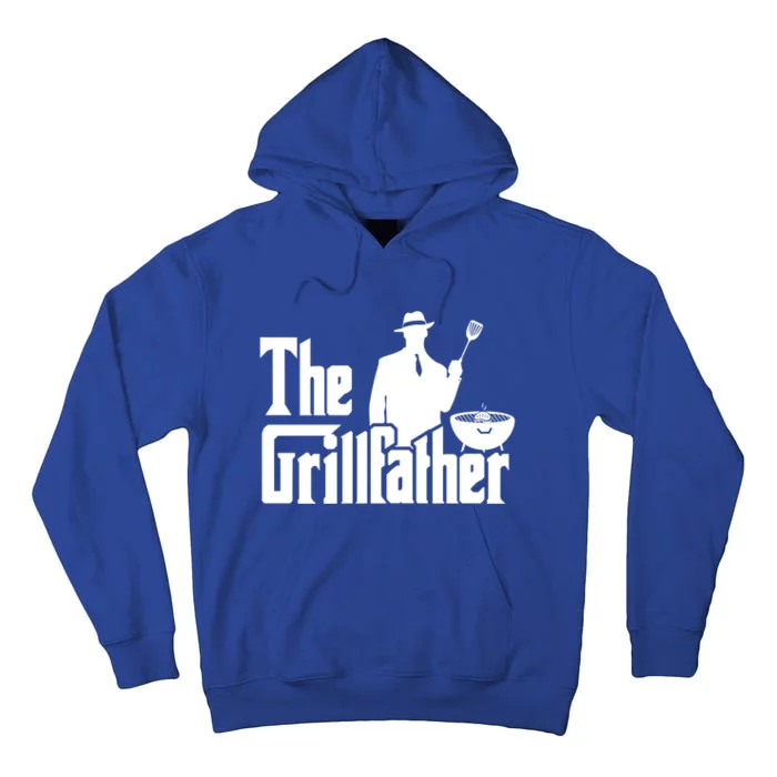 The Grillfather Funny Bbq Design For Dads Cool Gift Tall Hoodie