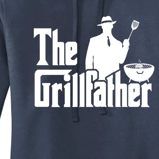 The Grillfather Funny Bbq Design For Dads Cool Gift Women's Pullover Hoodie