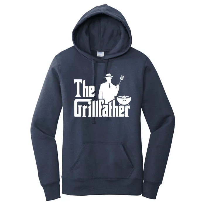 The Grillfather Funny Bbq Design For Dads Cool Gift Women's Pullover Hoodie