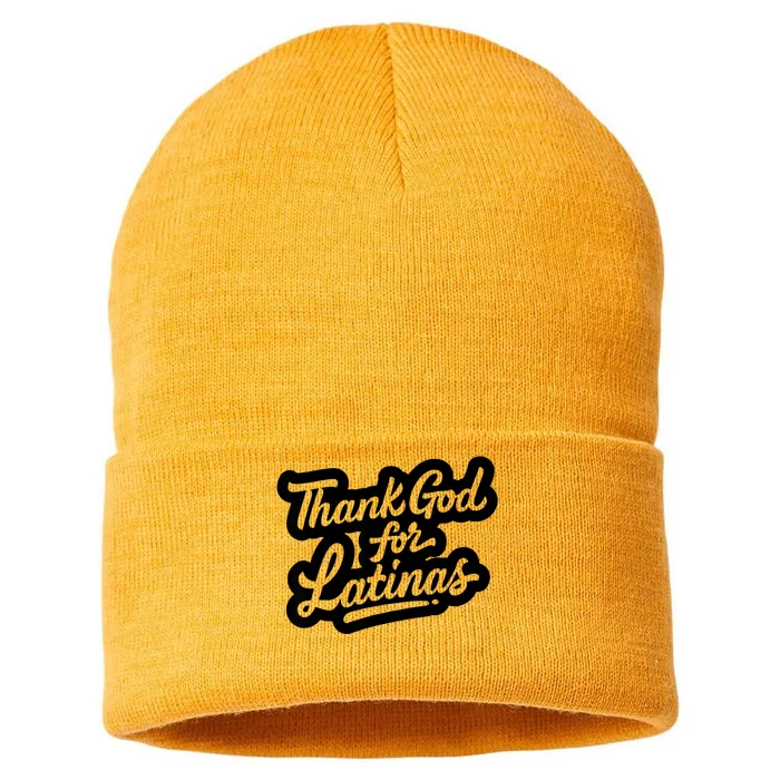 Thank God For Latinas Sustainable Knit Beanie