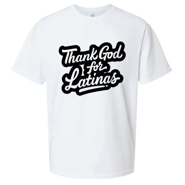 Thank God For Latinas Sueded Cloud Jersey T-Shirt