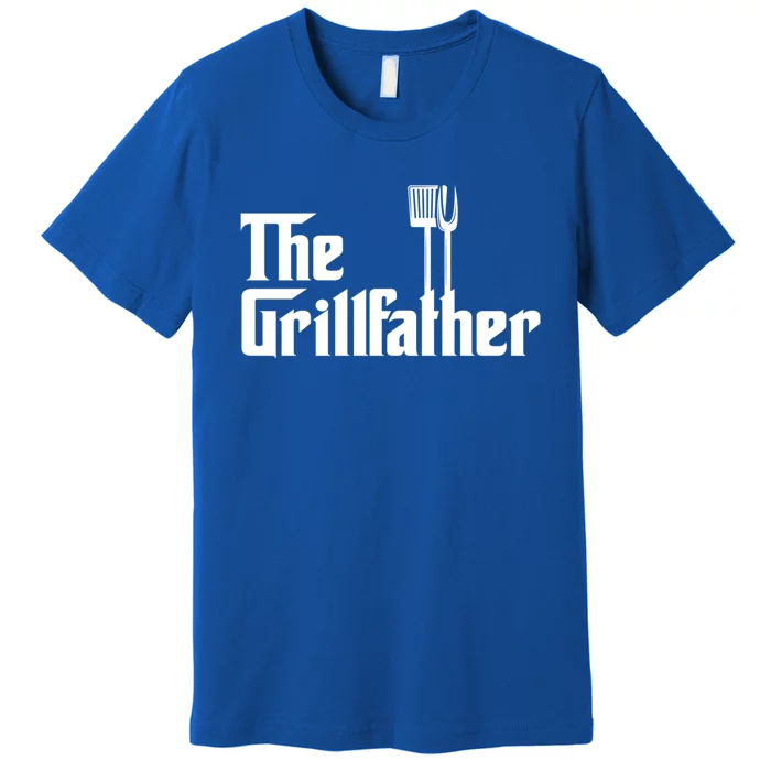 The Grillfather Funny Bbq Grill Chef Gift Premium T-Shirt